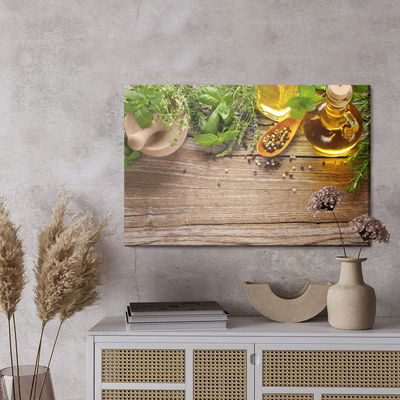 Ljuddämpande tavla - Provencal herbs with oil