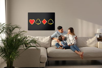 Ljuddämpande tavla - Modern card symbols