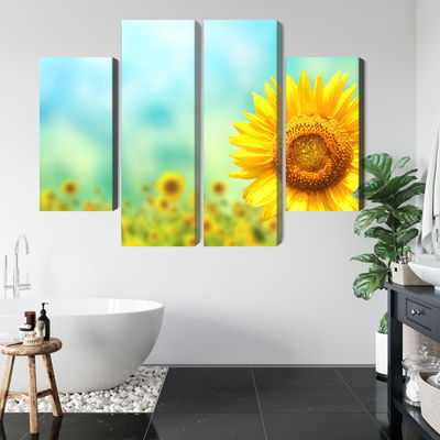 Ljuddämpande tavla - Decorative 3d sunflower