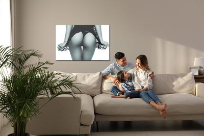 Ljuddämpande tavla - Woman in sensual lingerie