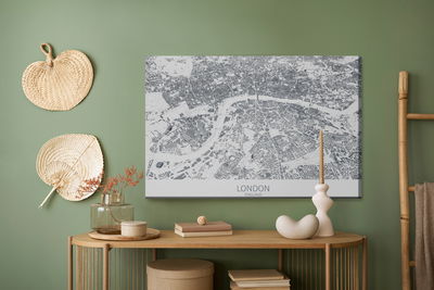 Ljuddämpande tavla - London’s map