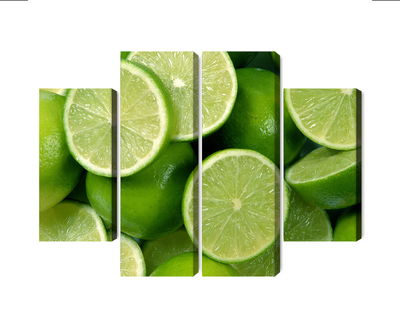 Ljuddämpande tavla - Lime halves