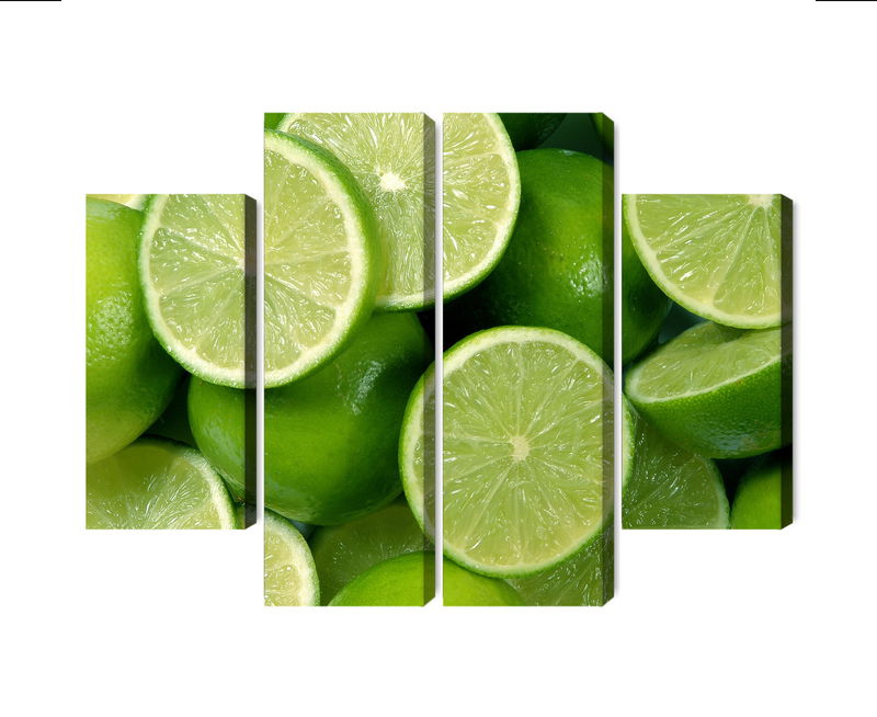 Ljuddämpande tavla - Lime halves