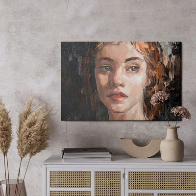 Ljuddämpande tavla - Portrait of a young, dreamy