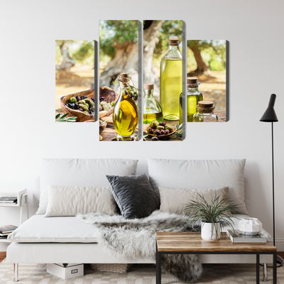 Ljuddämpande tavla - Oil bottles