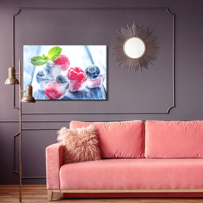 Ljuddämpande tavla - Forest fruits in ice