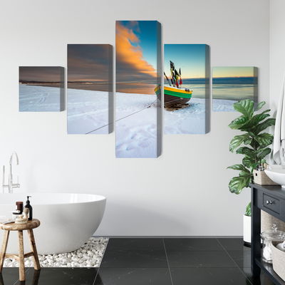 Ljuddämpande tavla - Fishing boat