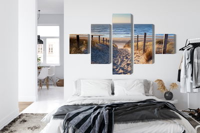 Ljuddämpande tavla - North sea beach 3d