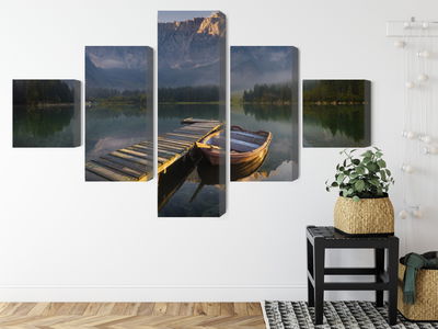 Ljuddämpande tavla - Wooden bridge over