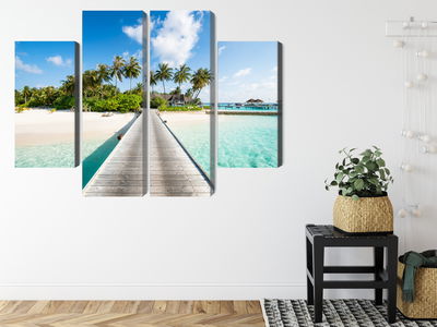 Ljuddämpande tavla - View of the tropical island