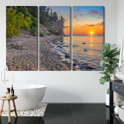 Ljuddämpande tavla - Sunset on the baltic sea