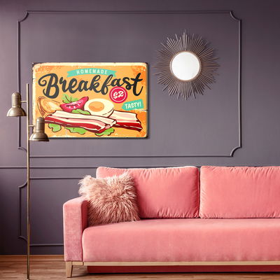 Ljuddämpande tavla - Retro style english breakfast