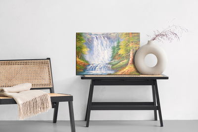 Ljuddämpande tavla - A waterfall in the mountains