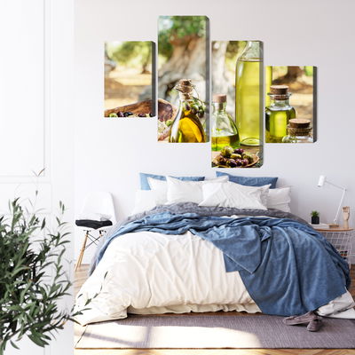 Ljuddämpande tavla - Oil bottles