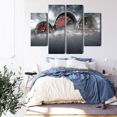 Ljuddämpande tavla - High speed car counters