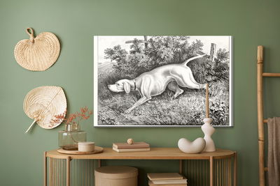 Ljuddämpande tavla - Hunting dog