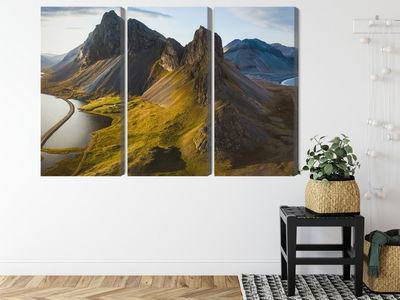 Ljuddämpande tavla - 3d aerial view of icelandic