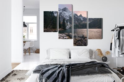 Ljuddämpande tavla - Lake and forest