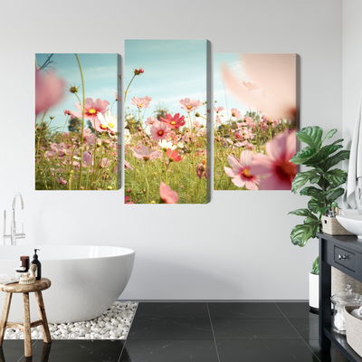 Ljuddämpande tavla - Cosmos flowers in the garden