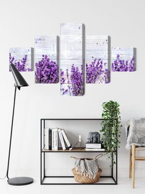 Ljuddämpande tavla - Lavender flowers on a rustic