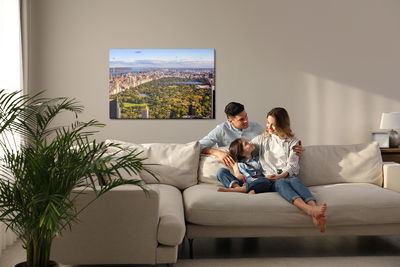 Ljuddämpande tavla - Aerial view of New York city