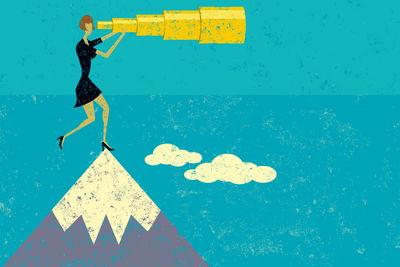 Ljuddämpande tavla - Retro style woman