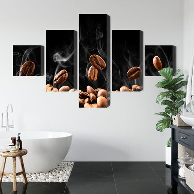 Ljuddämpande tavla - Hot coffee beans