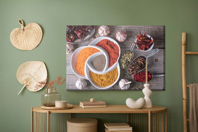 Ljuddämpande tavla - Colorful spicy spices