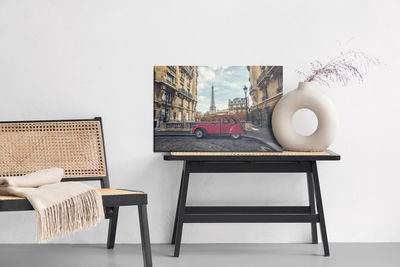 Ljuddämpande tavla - Car and architecture of Paris