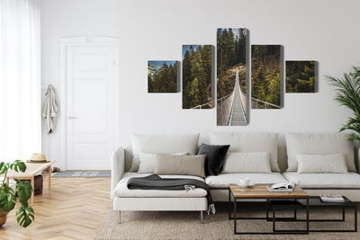 Ljuddämpande tavla - Suspension bridge in a 3d