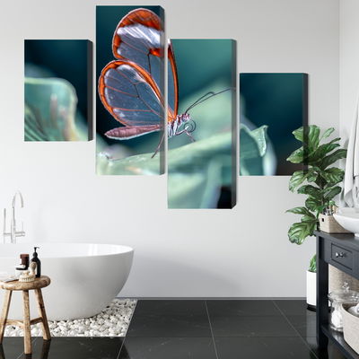 Ljuddämpande tavla - Glass-winged butterfly close