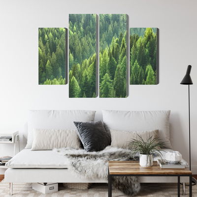 Ljuddämpande tavla - The green of the forest