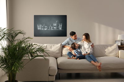 Ljuddämpande tavla - A set of cups