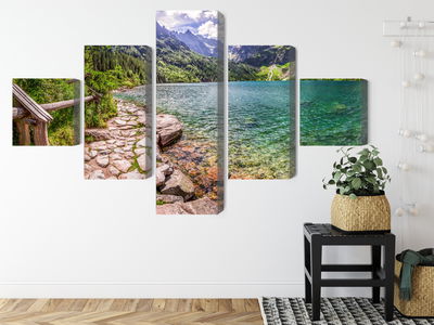 Ljuddämpande tavla - 3d view of the lake