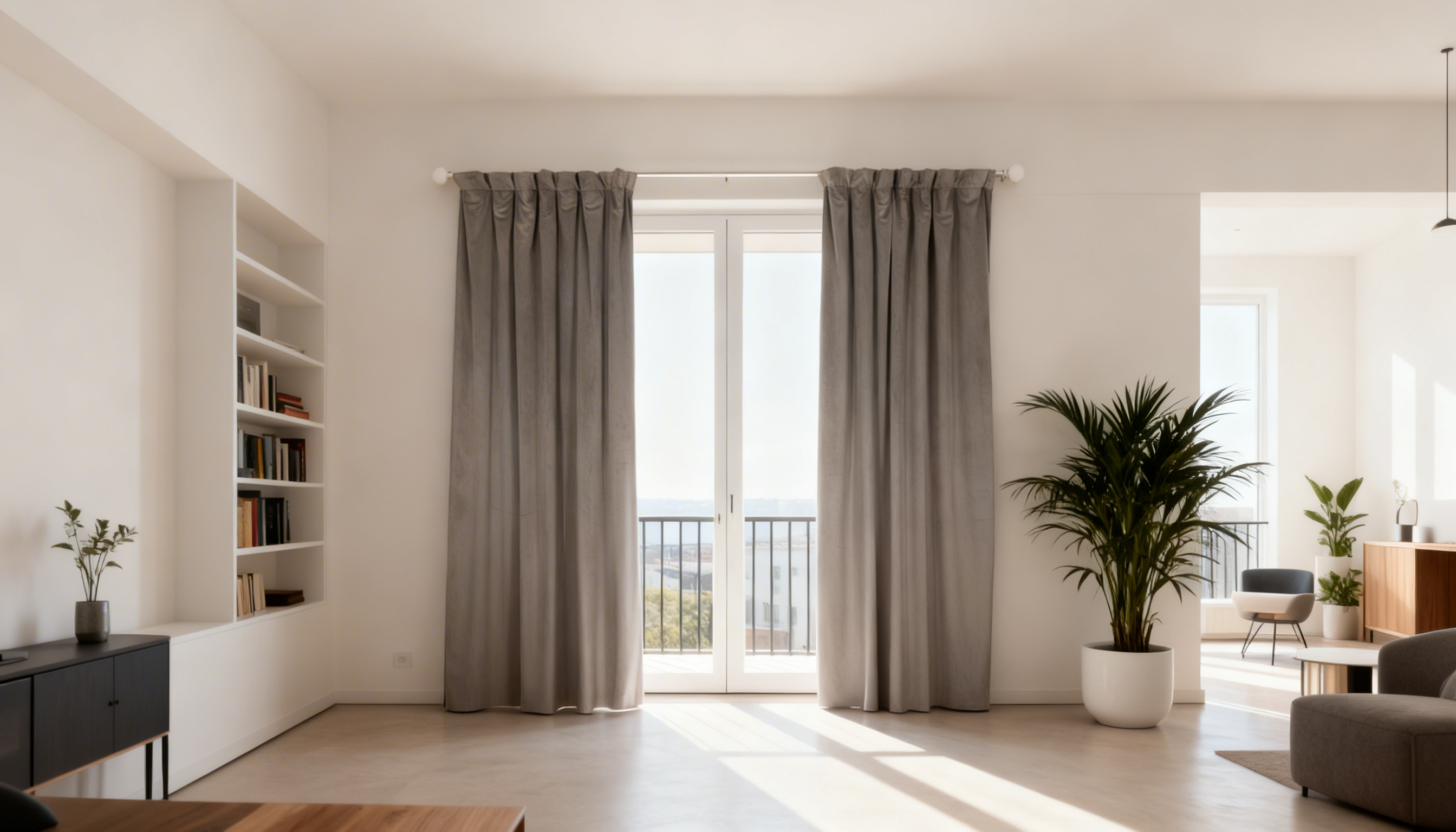 Ljudabsorberande gardiner