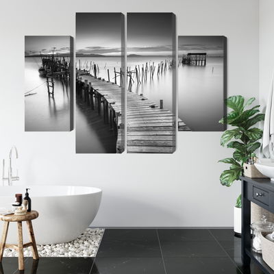 Ljuddämpande tavla - A dilapidated pier