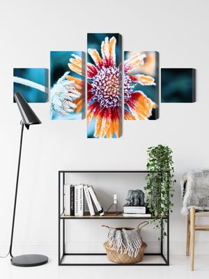 Ljuddämpande tavla - Rudbeckia flowers covered