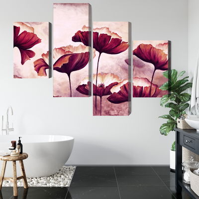 Ljuddämpande tavla - Poppies as painted