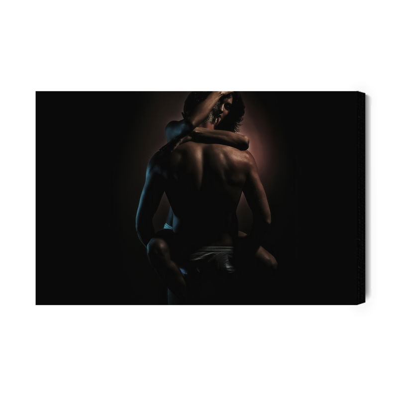 Ljuddämpande tavla - A couple in a hot embrace