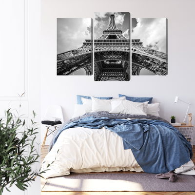 Ljuddämpande tavla - Paris eiffel tower black