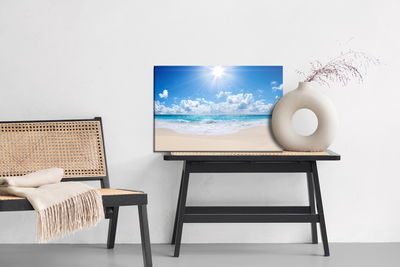 Ljuddämpande tavla - Calm sea and beach