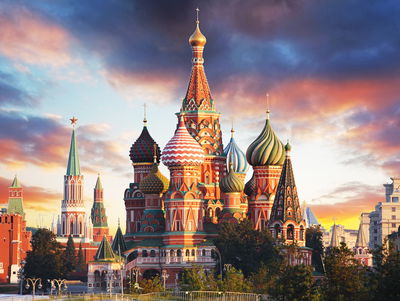 Ljuddämpande tavla - Moscow view of the red