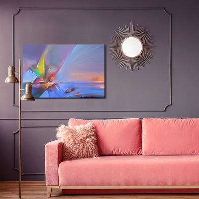 Ljuddämpande tavla - Abstract boat