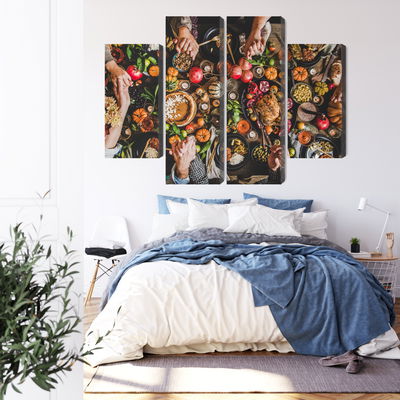 Ljuddämpande tavla - The table was set abundantly