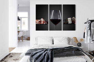 Ljuddämpande tavla - A glass of red wine