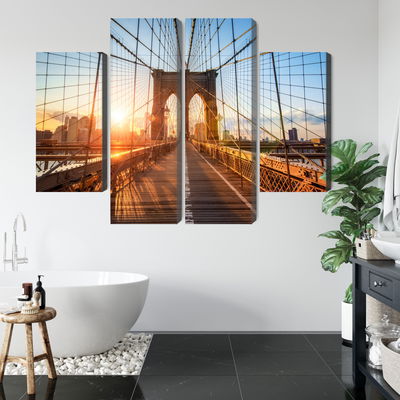 Ljuddämpande tavla - Brooklyn bridge in New York