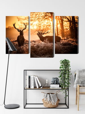 Ljuddämpande tavla - Two deer in the forest