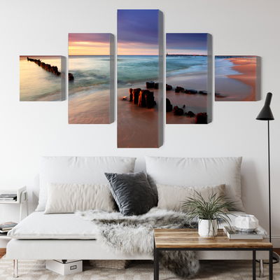 Ljuddämpande tavla - Sunrise over the baltic sea