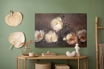 Ljuddämpande tavla - Vintage wild roses