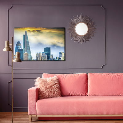 Ljuddämpande tavla - London skyscrapers 3d